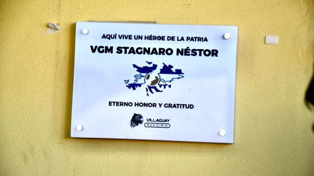 Villaguay: colocaron placas en domicilios de veteranos de Malvinas