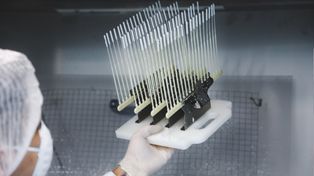 Terragene. La biotecnológica rosarina produce hisopos nasofaríngeos.
