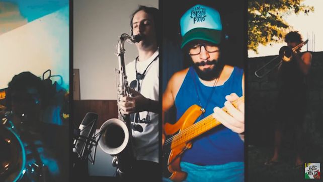 Batall&oacute;n. Un total de 20 m&uacute;sicos particip&oacute; de esta versi&oacute;n virtual de &ldquo;Feliz&rdquo;
