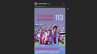 Jugadores y exjugadores saludaron a Unión por sus 113 años