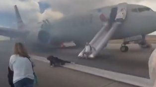 Los pasajeros de un avión en Denver debieron ser evacuado de emergencia