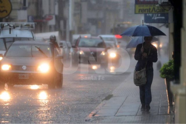Rige un alerta meteorológico para Santa Fe y la región por tormentas fuertes