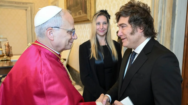 La visita de Javier Milei al Papa León XIV en el Vaticano