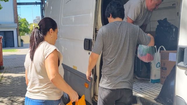Los alimentos y los productos serán repartidos a las familias afectadas