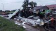 Un feroz tornado azotó a un pueblo de 300 habitantes de la provincia de Santa Fe este domingo