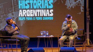 Felipe Pigna y Pedro Saborido presentaron Historias Argentinas ante un teatro lleno