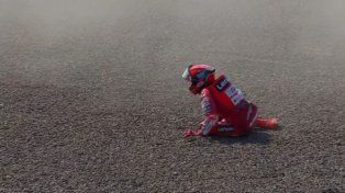 MotoGP: el campeón Marc Márquez sufrió una aparatosa caída en el GP de Indonesia