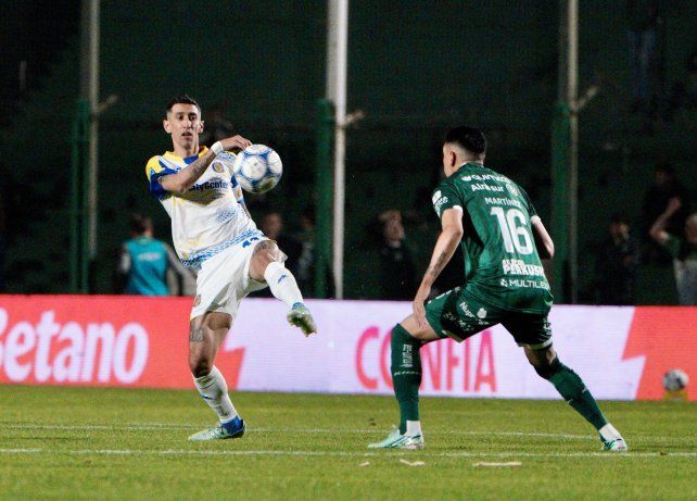 Ángel Di María le dio mucho valor a la victoria que Central logró en Junín ante Sarmiento.