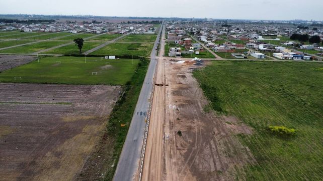Obras viales en marcha: nueva calle y construcción de una rotonda en Puerto San Martín