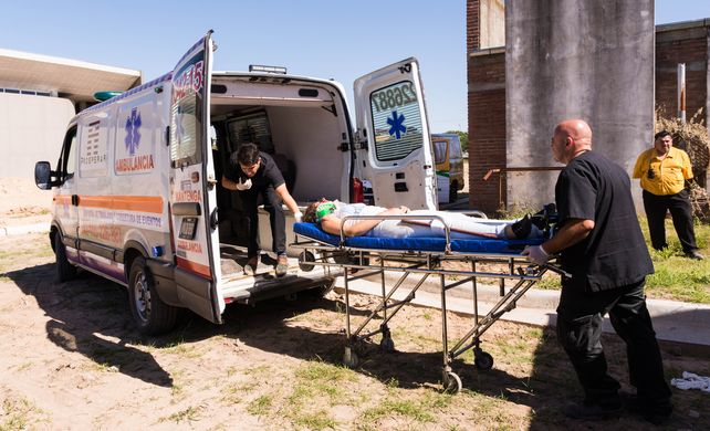 Realizaron un simulacro de emergencia en altura