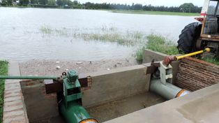 Las mayores lluvias se registraron en la zona centro de la provincia.