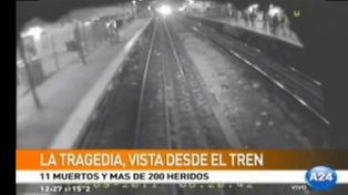 Un nuevo video muestra el choque desde el tren que ven&iacute;a por la otra v&iacute;a