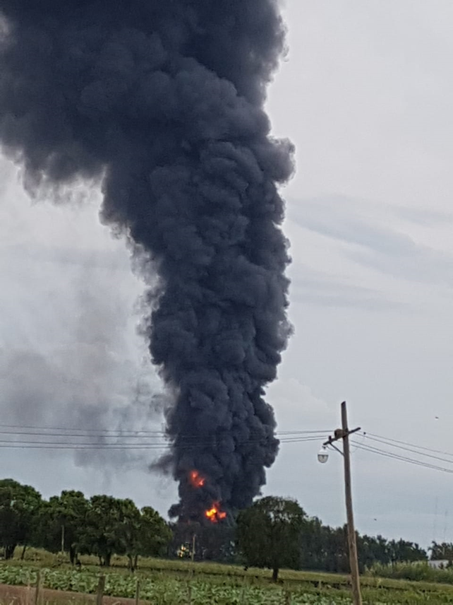 Explosión e incendio en un depósito en Recreo Sur: un muerto y tres heridos