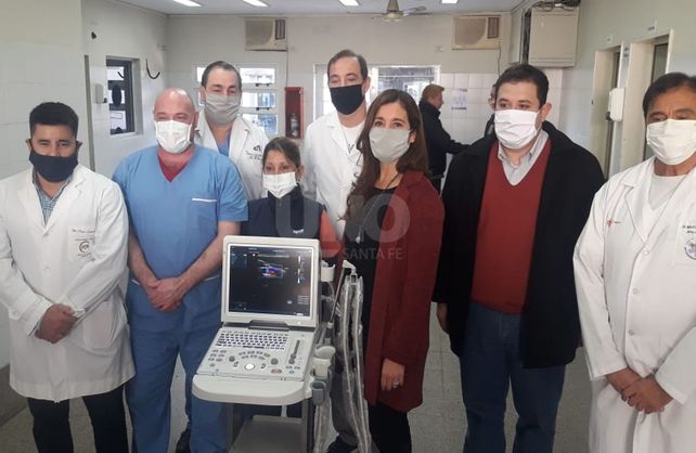 El ec&oacute;grafo para el &aacute;rea COVID-19 del hospital Cullen.