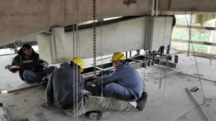 Avanzan los trabajos de reparación del Puente Carretero