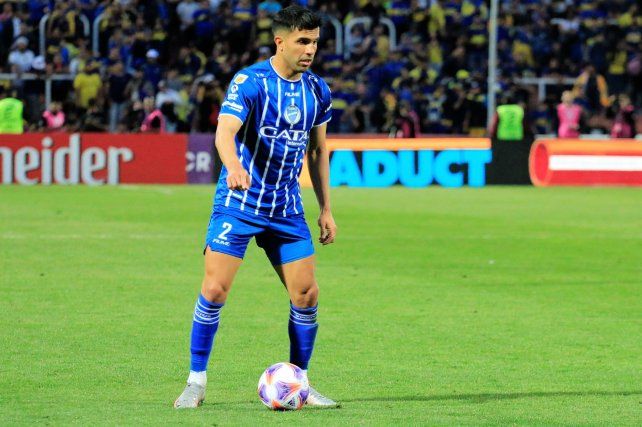 Pier Barrios durante su etapa en Godoy Cruz