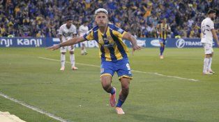 Alejo Veliz fue el autor del tanto con el que Central derrotó a Platense en el Gigante.