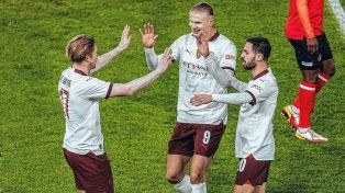 Haaland armó un festival de goles y Manchester City pasó a los cuartos de la FA Cup