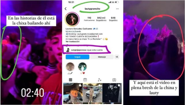 La China Suárez fue vista muy cerca de Lauty Gram, un cantante de 21 años