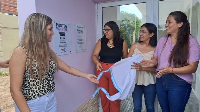 Se inauguró en El Trébol el 25º Punto Violeta