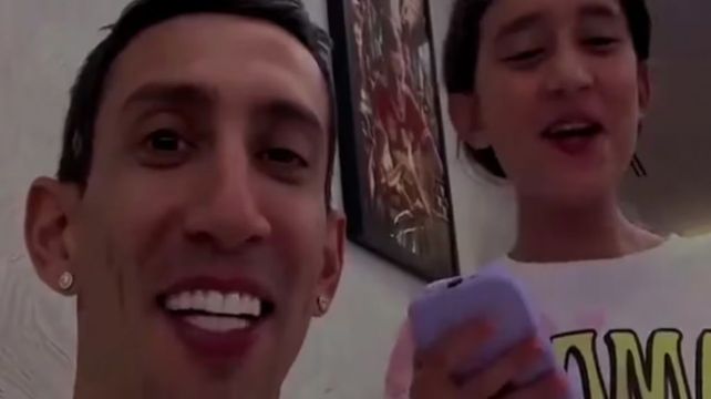 Ángel Di María respondió a las preguntas de su hija Mía