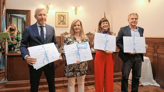 Cuatro de los cinco diputados que fueron electos en Entre Ríos.