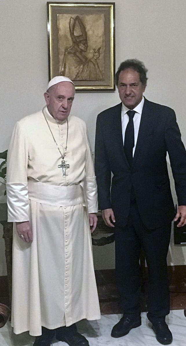 El Papa Francisco recibió al ex gobernador de Buenos Aires Daniel Scioli