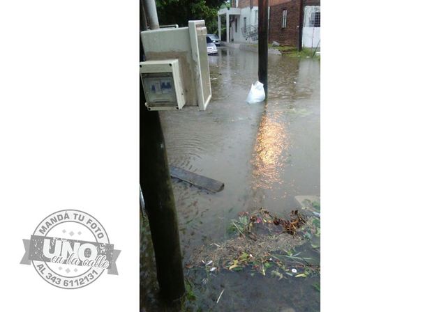 Terrible temporal de lluvia y viento generó graves destrozos en Paraná