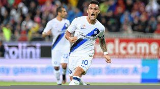 Lautaro Martínez marcó en el triunfo de Inter ante Cagliari