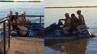 Rescataron a dos pescadores tras hundirse su embarcación en el río Paraná