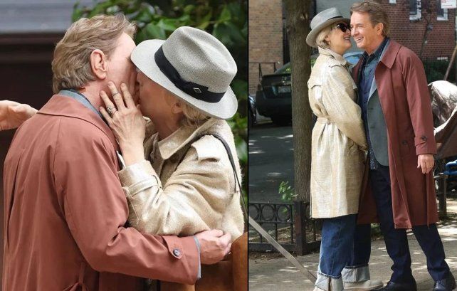 Meryl Streep y Martin Short son dos artistas muy queridos de Hollywood. Los vieron besándose en el set de grabación de “Only Murderers In The Building”.