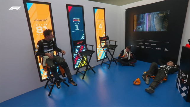 Lando Norris, Max Verstappen y Oscar Piastri conformaron el podio en Qatar pero sufrieron las altas temperaturas.