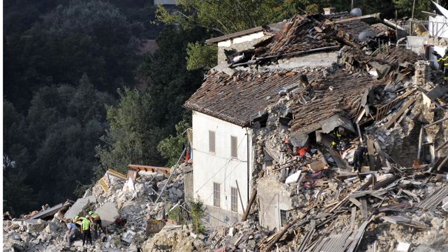 Las estremecedoras imágenes del sismo que sacudió a Italia