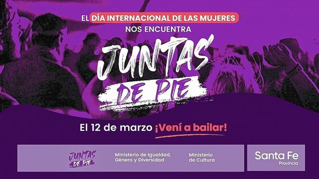 Juntas de pie: la provincia invita a eventos culturales por el Día de las Mujeres