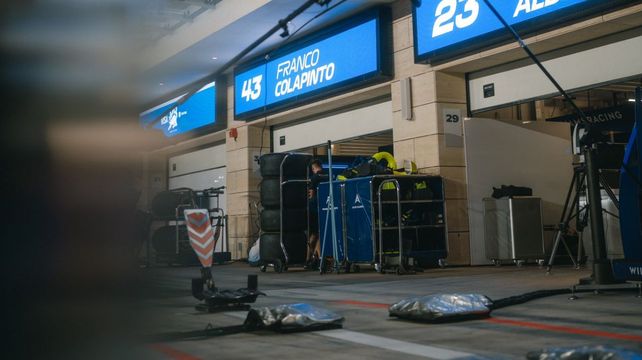 El box de Franco Colapinto en Qatar