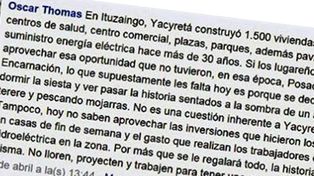 El director de Yacyretá descalificó a los correntinos y se desató la polémica