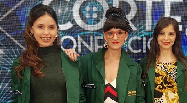 Eugenia junto a otras participantes del reality de Canal 13