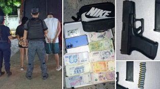 Detuvieron a un hombre en actitud sospechosa que huyó de un control. Le encontraron un arma y balas&nbsp;