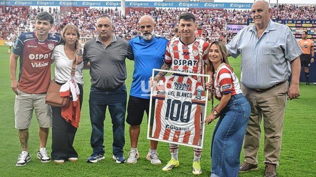 Unión reconoció a Del Blanco: 100 partidos con apenas 22 años y un futuro enorme