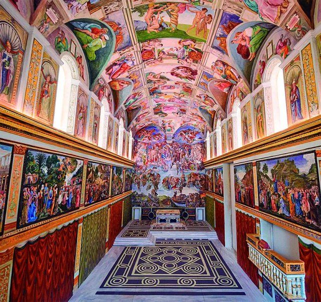 La Capilla Sixtina que pintó Miguel Ángel