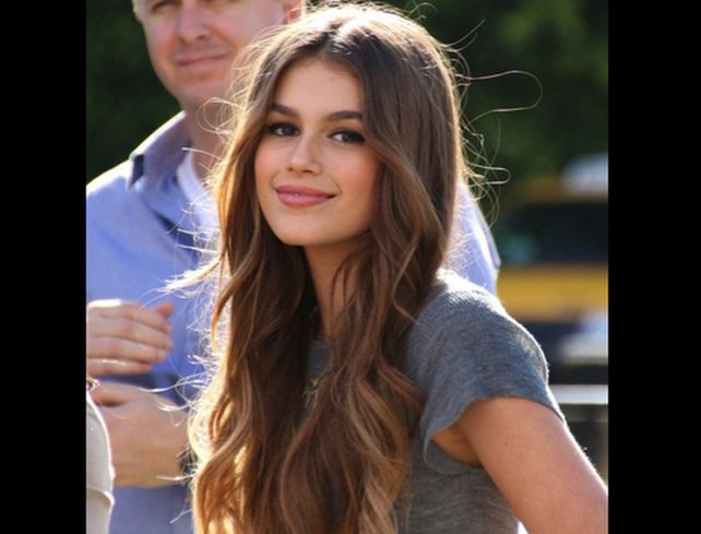 Kaia Gerber tiene 14 años y es hija de Cindy Crawford.