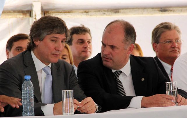 En Ceres, Boudou defendió al gobierno y Henn le reclamó por la deuda de Ansés