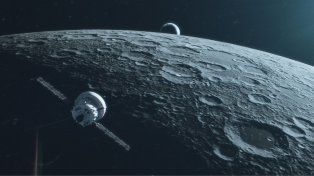 Orión, del programa Artemis II se halla orbitando la Luna