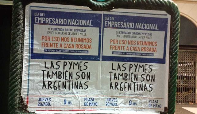 Pymes de Santa Fe se suman a una movida nacional frente a la Casa Rosada para visibilizar la crisis