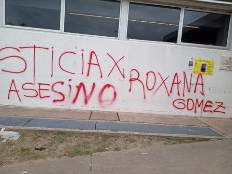 Familiares de Roxana Gómez se manifestaron frente al hospital Iturraspe. Familiares de Roxana Gómez se manifestaron frente al hospital Iturraspe.