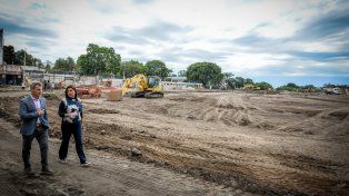 Las obras en el parque Berduc tienen 40% de avance
