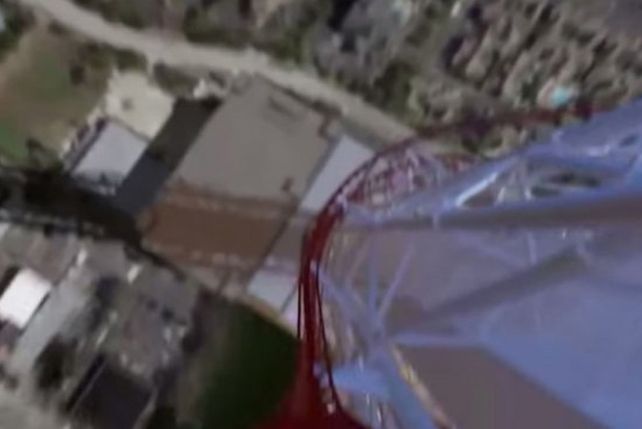 La montaña rusa más alta del mundo, en primera persona