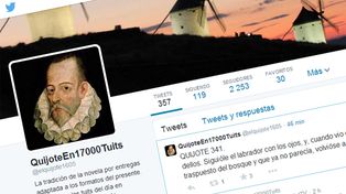 El Quijote de la Mancha también está en las redes sociales y ocupará 17.000 tuits