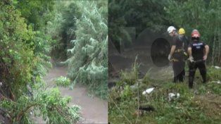 Tormenta en Paraná: buscan a una madre y su hija tras ser arrastradas por el agua