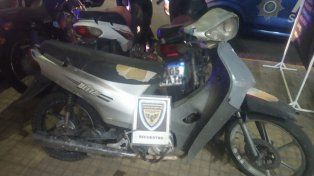 La moto tenía pedido de secuestro desde el año pasado